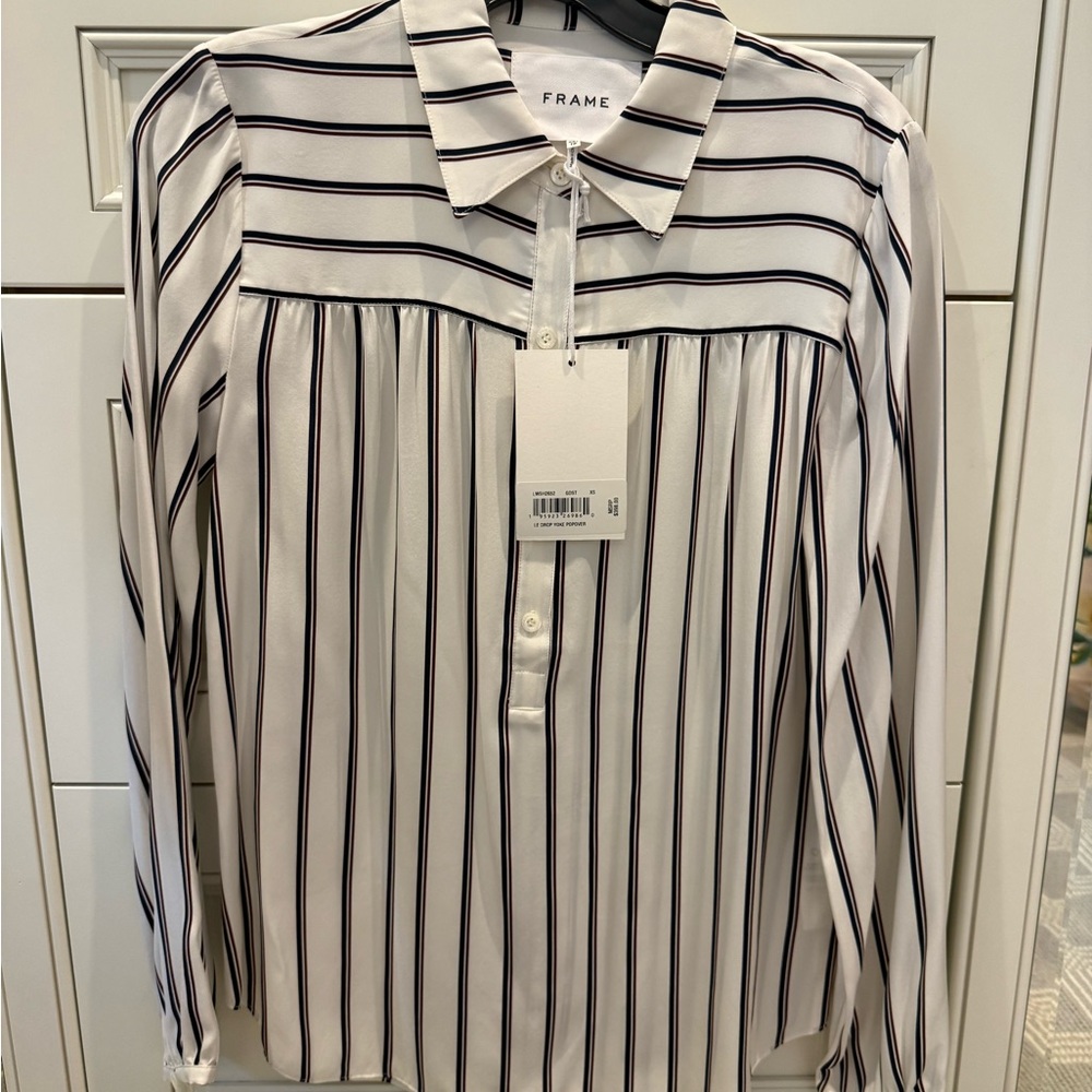 FRAME Striped Blouse